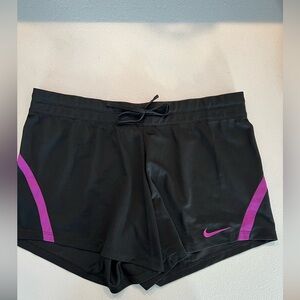 Nike Women's Black and Pink Shorts